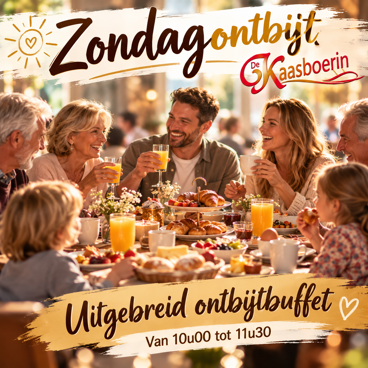 Zondagontbijt bij de Kaasboerin te Mol-Postel