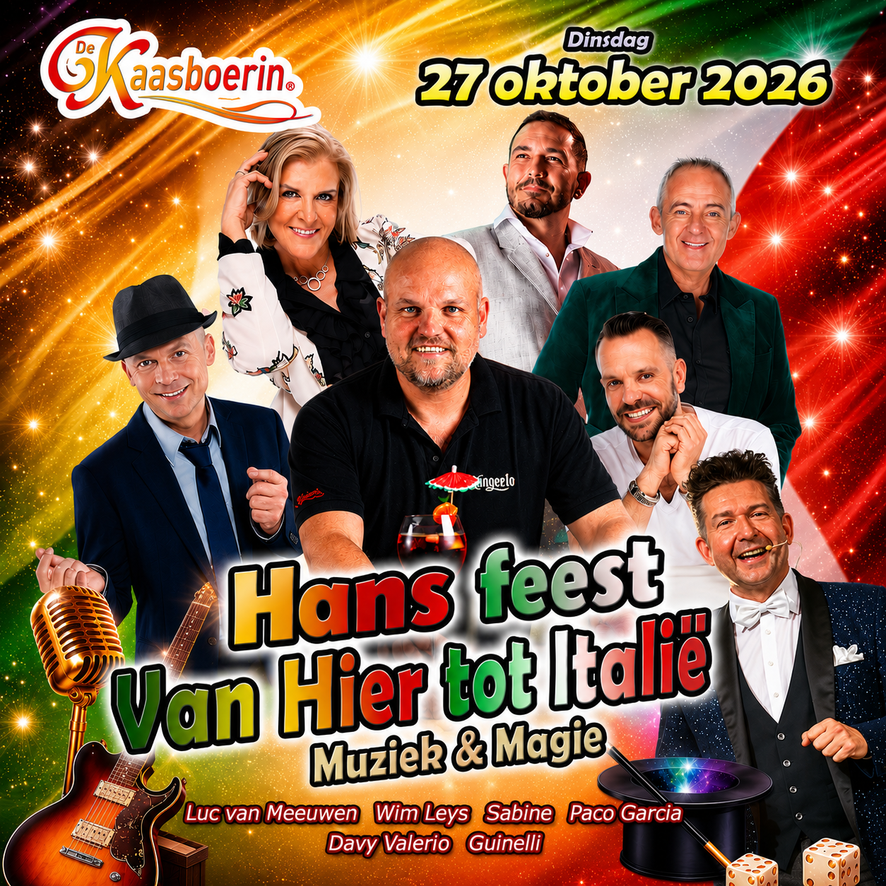 Hans feest van Hier tot Italië