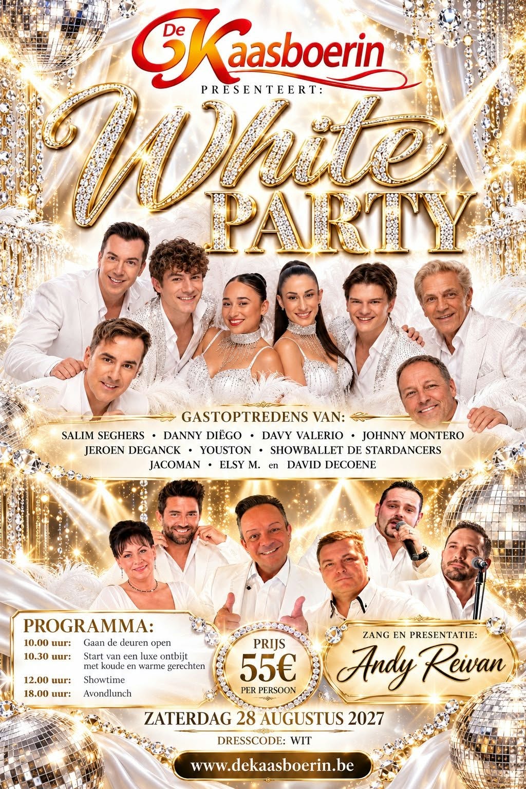 De Kaasboerin presenteert - White Party 2027